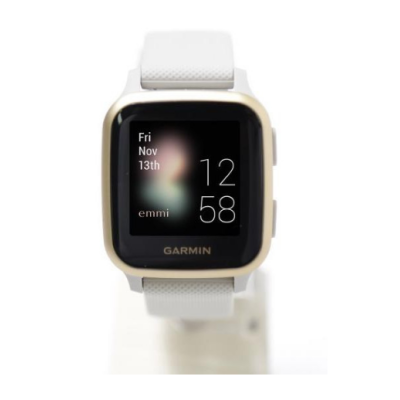 Garmin Venu Sq 2 Cream Gold Aluminum Bezel with White Case and Silicone Band (010-02701-01/11)