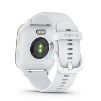 Garmin Venu Sq 2 Cream Gold Aluminum Bezel with White Case and Silicone Band (010-02701-01/11)