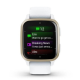 Garmin Venu Sq 2 Cream Gold Aluminum Bezel with White Case and Silicone Band (010-02701-01/11)