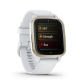 Garmin Venu Sq 2 Cream Gold Aluminum Bezel with White Case and Silicone Band (010-02701-01/11)