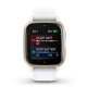 Garmin Venu Sq 2 Cream Gold Aluminum Bezel with White Case and Silicone Band (010-02701-01/11)