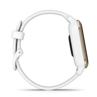 Garmin Venu Sq 2 Cream Gold Aluminum Bezel with White Case and Silicone Band (010-02701-01/11)