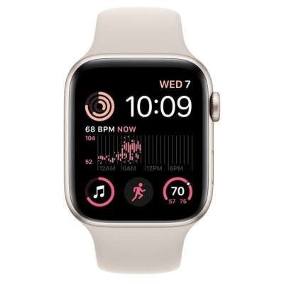Apple Watch SE 2 GPS + Cellular 40mm Starlight Alu. Case w. Starlight Sport Band - S/M (MNTK3/MRFY3/MRFW3)