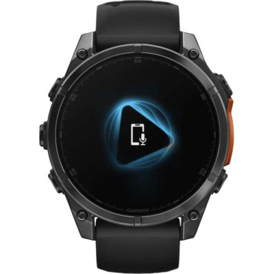 Garmin Fenix 8 51mm AMOLED Slate Gray with Black Silicone Band (010-02905-00)