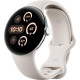 Google Pixel Watch 3 41 mm Wi-Fi Polished Silver Aluminum Case/Porcelain Active Band