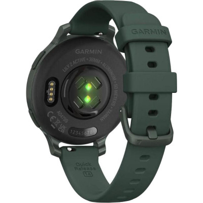 Garmin Lily 2 Active Jasper Green with Jasper Green Silicone Band (010-02891-02)