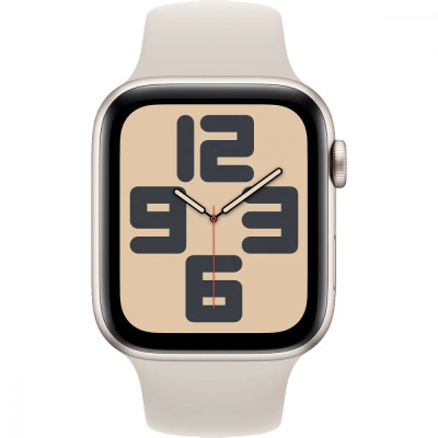 Apple Watch SE 2 GPS + Cellular 44mm Starlight Alu. Case w. Starlight S. Band - M/L (MRGW3)