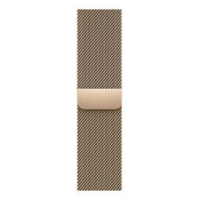 Apple Watch Series 7 GPS + Cellular 45mm Gold Stainless Steel Case with Gold Milanese Loop (MKJG3)