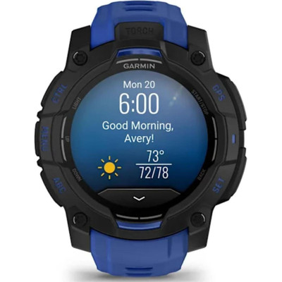 Garmin Instinct 3 45mm AMOLED Black with Blue Band (010-02936-03/43)