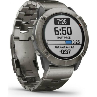 Garmin Fenix 6X Pro Solar Edition Titanium with Vented Titanium Bracelet 010-02157-24/23