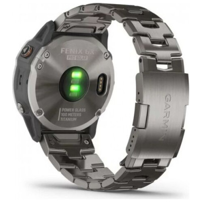 Garmin Fenix 6X Pro Solar Edition Titanium with Vented Titanium Bracelet 010-02157-24/23