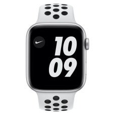 Apple Watch Nike Series 6 GPS 44mm Silver Aluminum Case w. Pure Platinum/Black Nike Sport B. (MG293)