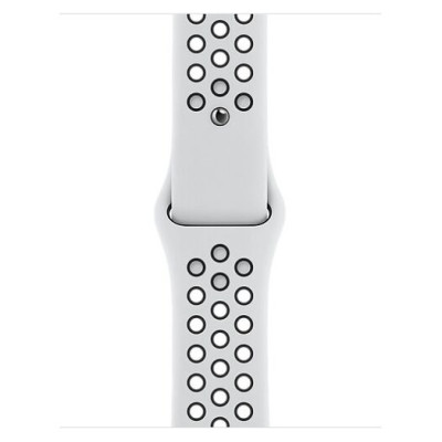 Apple Watch Nike Series 6 GPS 44mm Silver Aluminum Case w. Pure Platinum/Black Nike Sport B. (MG293)