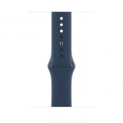 Apple Watch Series 7 LTE 45mm Silver Titanium Case w. Abyss Blue Sport Band (ML8W3+MKUWA3)