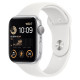 Apple Watch SE 2 GPS + Cellular 40mm Silver Aluminum Case with White Sport Band (MNPP3)