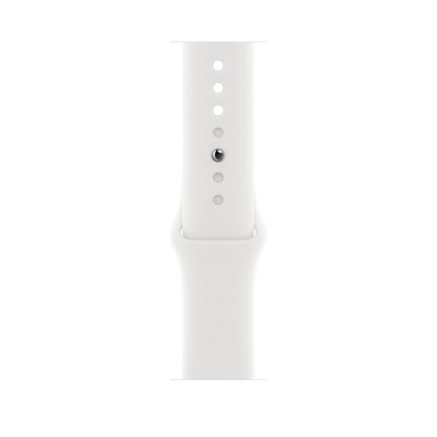 Apple Watch SE 2 GPS + Cellular 40mm Silver Aluminum Case with White Sport Band (MNPP3)
