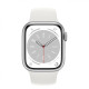 Apple Watch Series 8 GPS + Cellular 45mm Silver Aluminum Case with White S. Band S/M (MP4Q3)