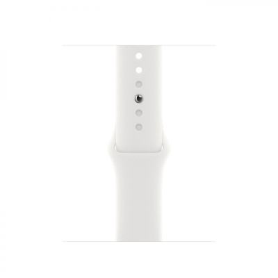 Apple Watch Series 8 GPS + Cellular 45mm Silver Aluminum Case with White S. Band S/M (MP4Q3)