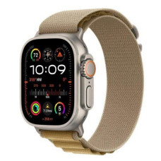 Apple Watch Ultra 2 GPS + Cellular 49mm Natural Titan. Case w. Tan Alpine Loop - Small (MX4E3)