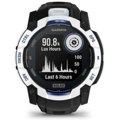 Garmin Instinct 3 50mm Solar Whitestone with Black Band (010-02935-03/43)