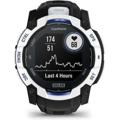 Garmin Instinct 3 50mm Solar Whitestone with Black Band (010-02935-03/43)