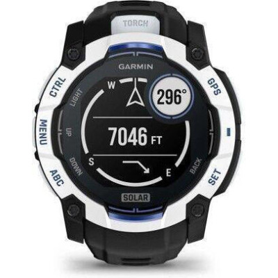 Garmin Instinct 3 50mm Solar Whitestone with Black Band (010-02935-03/43)