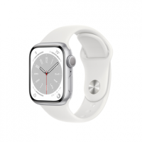 Apple Watch Series 8 GPS 41mm Silver Aluminum Case with White S. Band (MP6K3, MP6L3)