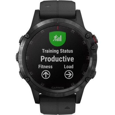 Garmin Fenix 5 Plus Sapphire Black with Black Band (010-01988-00/010-01988-01)