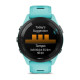 Garmin Forerunner 265 Black Bezel with Aqua Case and Aqua/Black Silicone Band (010-02810-52)