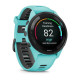 Garmin Forerunner 265 Black Bezel with Aqua Case and Aqua/Black Silicone Band (010-02810-52)