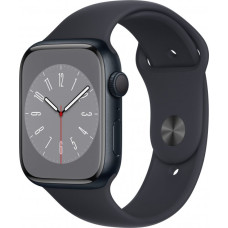 Apple Watch Series 8 GPS 45mm Midnight Aluminum Case w. Midnight Sport Band (MNP13)