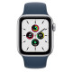 Apple Watch SE GPS 40mm Silver Aluminium Case with Abyss Blue Sport Band MTNY3 US