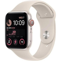 Apple Watch SE 2 GPS + Cellular 44mm Starlight Aluminum Case with Starlight Sport Band (MNPW3)