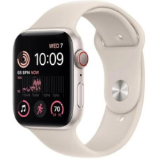 Apple Watch SE 2 GPS + Cellular 44mm Starlight Aluminum Case with Starlight Sport Band (MNPW3)