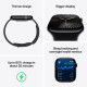 Apple Watch Series 10 GPS 42mm Jet Black Aluminum Case w. Ink Sport Loop (MWWG3)