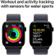 Apple Watch Series 10 GPS 42mm Jet Black Aluminum Case w. Ink Sport Loop (MWWG3)
