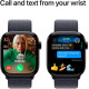 Apple Watch Series 10 GPS 42mm Jet Black Aluminum Case w. Ink Sport Loop (MWWG3)