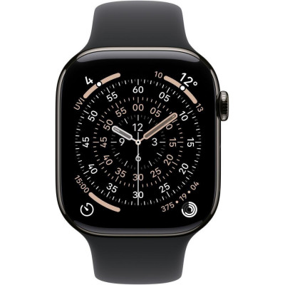 Apple Watch Series 11 GPS + Cellular 46mm Slate Tit. Case w. Black S. Band - M/L (MFD14)