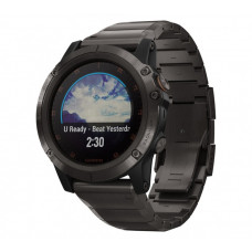 Garmin Fenix 5X Plus Sapphire Carbon Gray DLC Titanium with DLC Titanium Band (010-01989-04)
