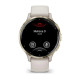 Garmin Venu 3s Soft Gold Stainless Steel Bezel with Ivory Case and Silicone Band (010-02785-54)