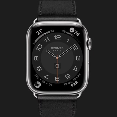 Apple Watch Series 8 45mm Silver Stainless Steel with Single Tour Deployment Buckle (MNNT3 + MKGG3)