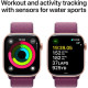 Apple Watch Series 10 GPS 46mm Rose Gold Aluminum Case w. Plum Sport Loop (MWWV3)