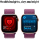 Apple Watch Series 10 GPS 46mm Rose Gold Aluminum Case w. Plum Sport Loop (MWWV3)