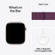 Apple Watch Series 10 GPS 46mm Rose Gold Aluminum Case w. Plum Sport Loop (MWWV3)