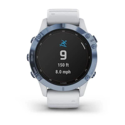 Garmin Fenix 6 Pro Solar Edition Mineral Blue with Whitestone Band (010-02410-19/18)