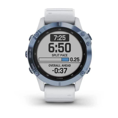 Garmin Fenix 6 Pro Solar Edition Mineral Blue with Whitestone Band (010-02410-19/18)