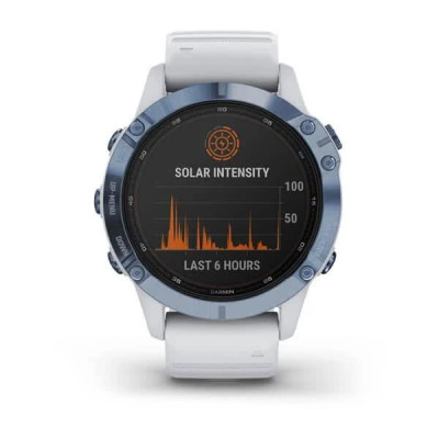 Garmin Fenix 6 Pro Solar Edition Mineral Blue with Whitestone Band (010-02410-19/18)