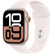 Apple Watch Series 10 GPS + Cellular 42mm Rose Gold Alu. Case w. Light Blush Sport Band - S/M (MWX93)