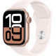 Apple Watch Series 10 GPS + Cellular 42mm Rose Gold Alu. Case w. Light Blush Sport Band - S/M (MWX93)