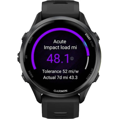 Garmin Forerunner 970 Carbon Gray DLC Titanium Black Case w. Black/Translucent Band (010-02969-00/10/60)